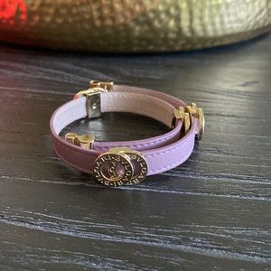 Bvlgari double wrap leather bracelet